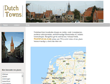 Tablet Screenshot of dutchtowns.com